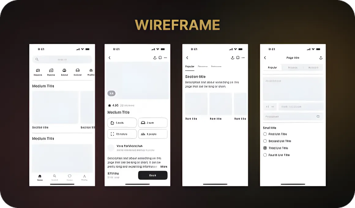 Wireframe — каркас экрана